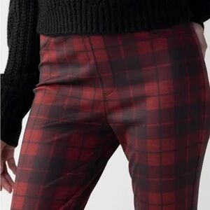 Red and Black Plaid Pants